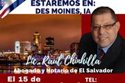 Lic. Raúl Rodríguez Chinchilla en Des Moines