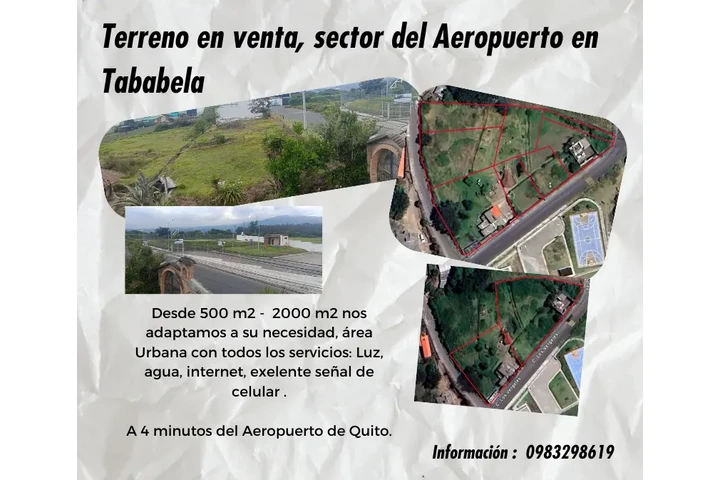 $100 : Terreno en venta, en Tababela image 1