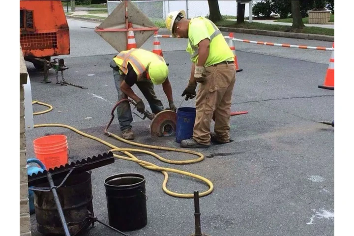 Street water sewer work image 5