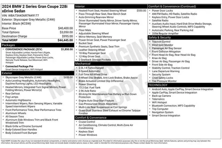 $22990 : BMW 2 Series 2024 AWD 228i x image 4