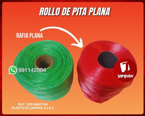 $850 : Pita de rafia plana rollo image 2