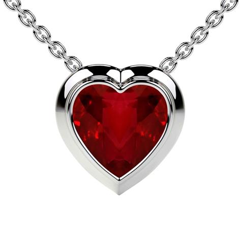 $4433 : Shop now  Ruby Heart Necklace image 1