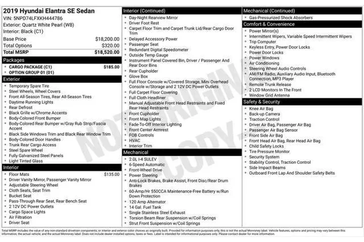 $11995 : Hyundai ELANTRA 2019 SE 4dr image 3