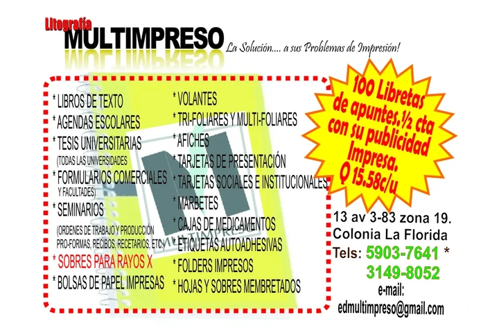 LIBRETAS PUBLICITARIAS image 1
