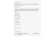 $448 : Sofa Cama Poundex F7124 thumbnail