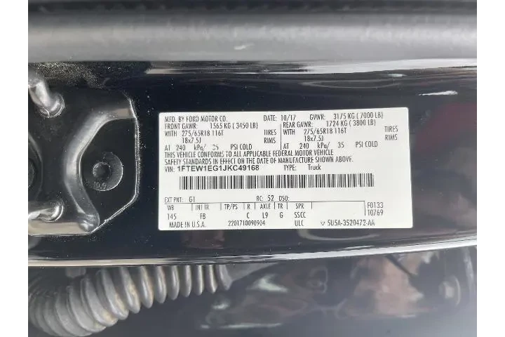 $15289 : Ford F-150 2018 4x4 King Ran image 5