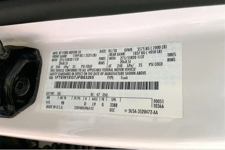 $35991 : Ford F-150 2018 4x4 Platinum image 8