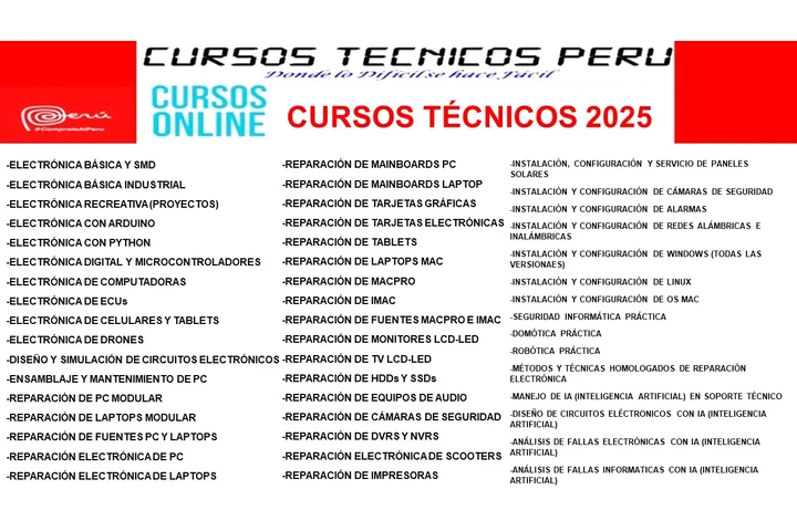CURSOS TÉCNICOS EN PERÚ image 1