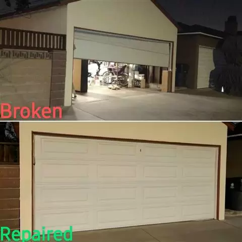 White Roll up Garage door image 1