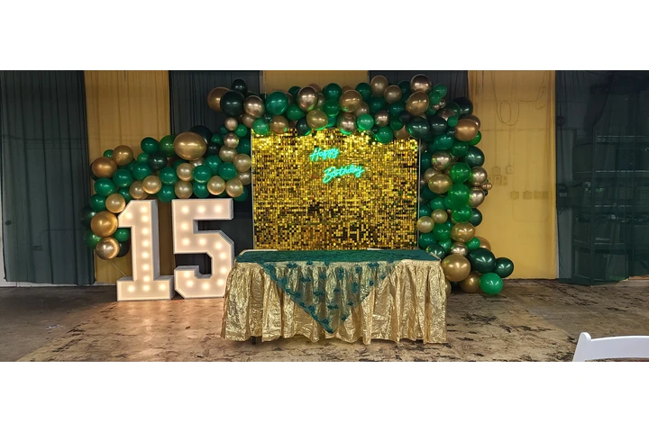 Carpas con telas,chandeliers image 1