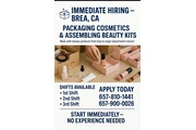 Packing jobs in Brea en Orange County