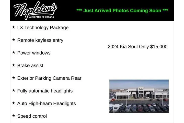 $15000 : Kia Soul 2024 LX 4dr Crossov image 1