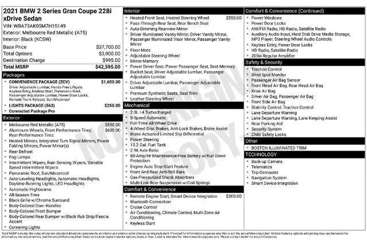 $25225 : BMW 2 Series 2021 AWD 228i x image 6