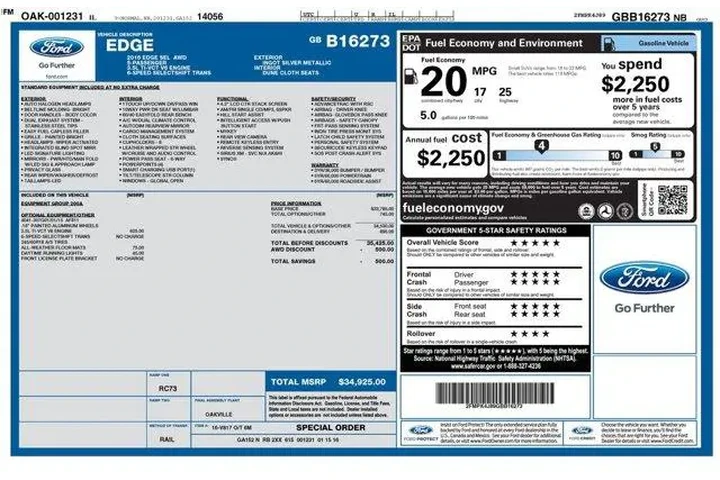 $17995 : Ford Edge 2016 AWD SEL 4dr C image 2