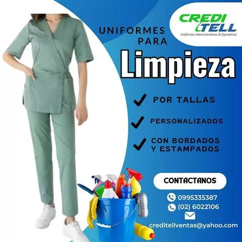 $1 : Uniforme de limpieza al por ma image 1