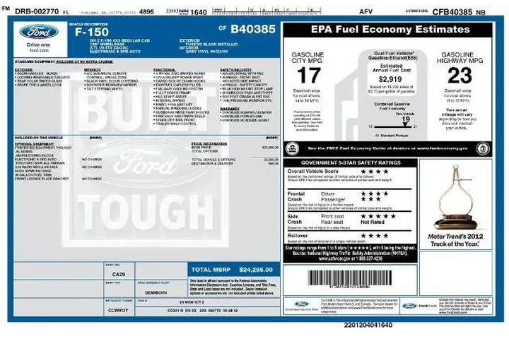 $9000 : Ford F-150 2012 4x2 STX 2dr image 2