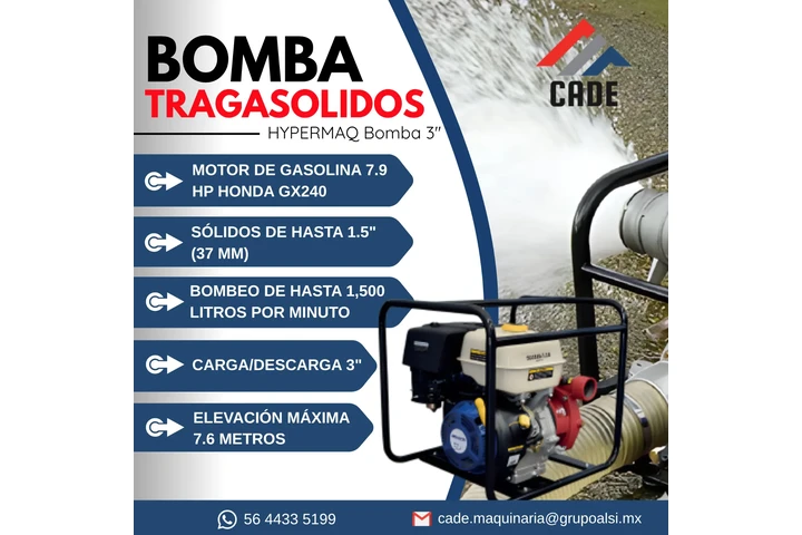 VENTA DE BOMBA TRAGASÓLIDOS HY image 1