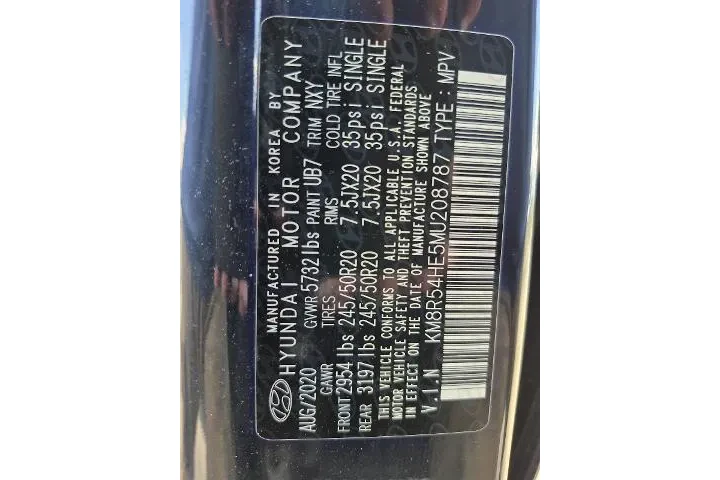 $20983 : Hyundai PALISADE 2021 Limite image 6