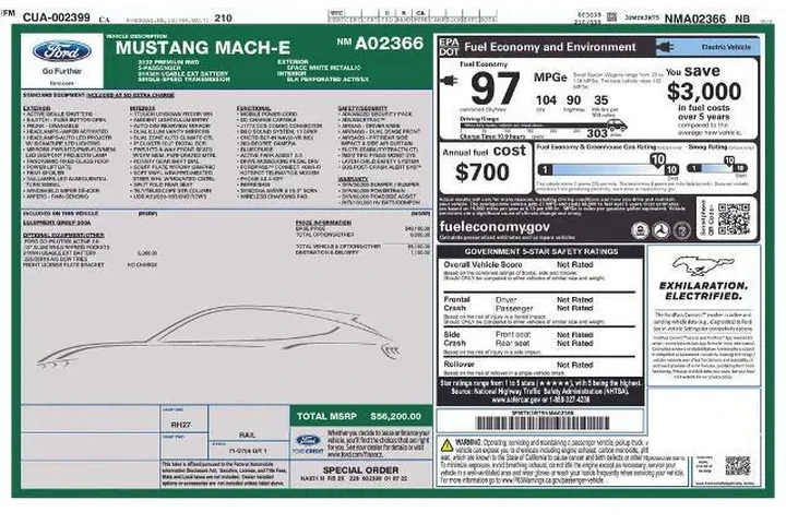 $22152 : Ford Mustang Mach-E 2022 Pre image 3