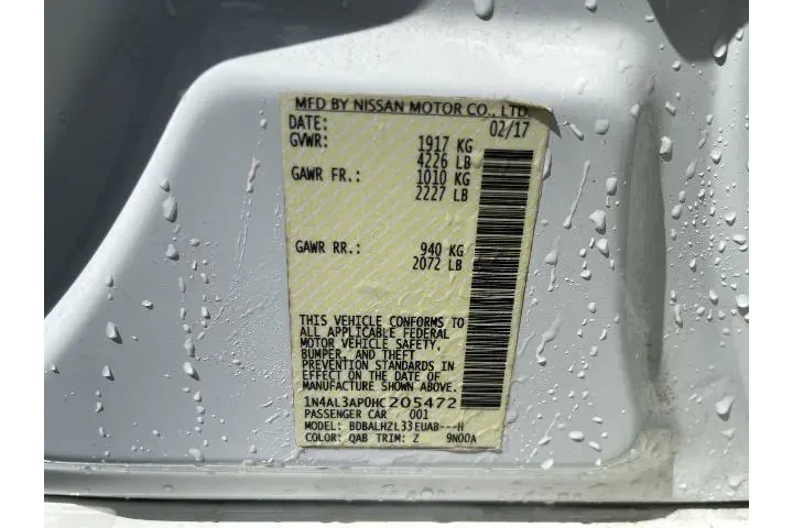 $12981 : Nissan Altima 2017 2.5 4dr S image 5