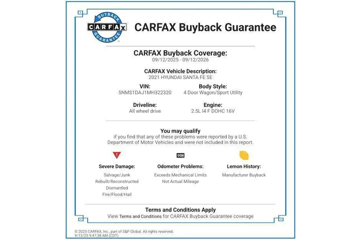 $18977 : Hyundai SANTA FE 2021 AWD SE image 2