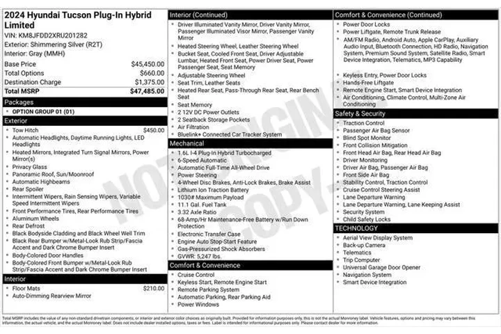 $33495 : Hyundai TUCSON Plug-in Hybri image 3