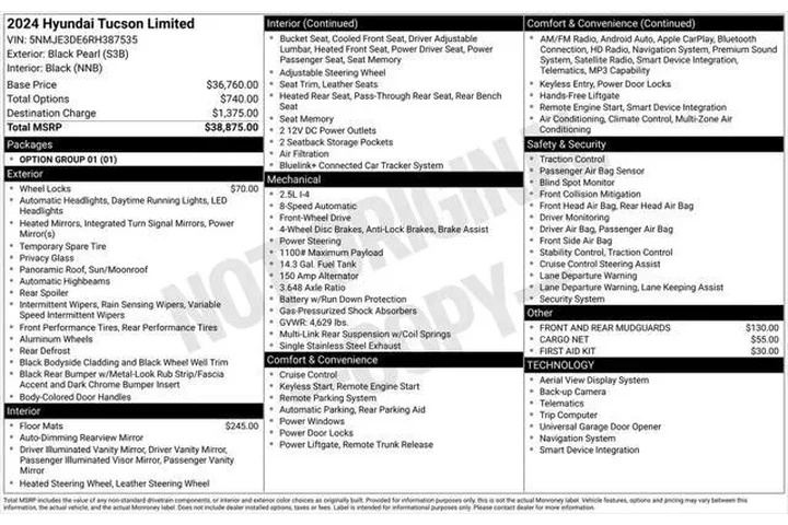 $30250 : Hyundai TUCSON 2024 Limited image 2