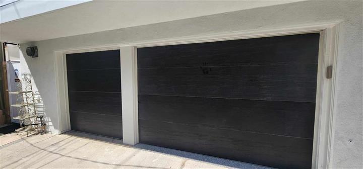 Black garage door flush image 1