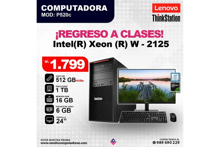 Computadora Intel Xeon W-2124 image 1