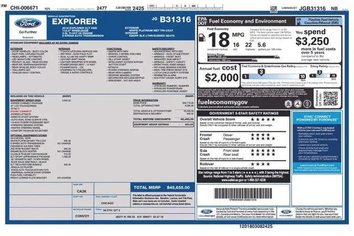 $18995 : Ford Explorer 2018 AWD XLT 4 image 2