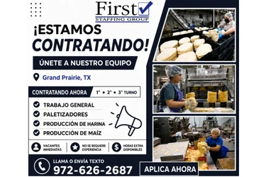 📢 ¡Estamos contratando! en Arlington TX