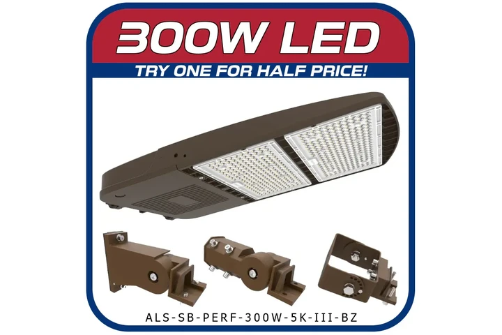300W Area Light Parking Lot Fi image 1