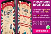 Invitaciones digitales PDF+Qr en Quintana Roo