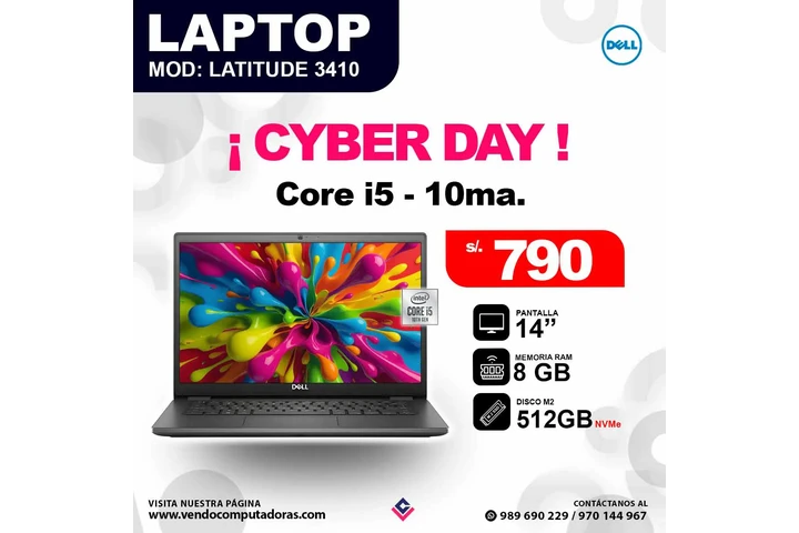 Laptop DELL Latitude 3410 image 3