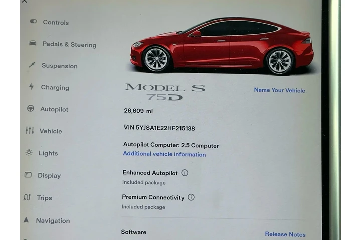 2017 TESLA MODEL S 75D SEDAN image 2