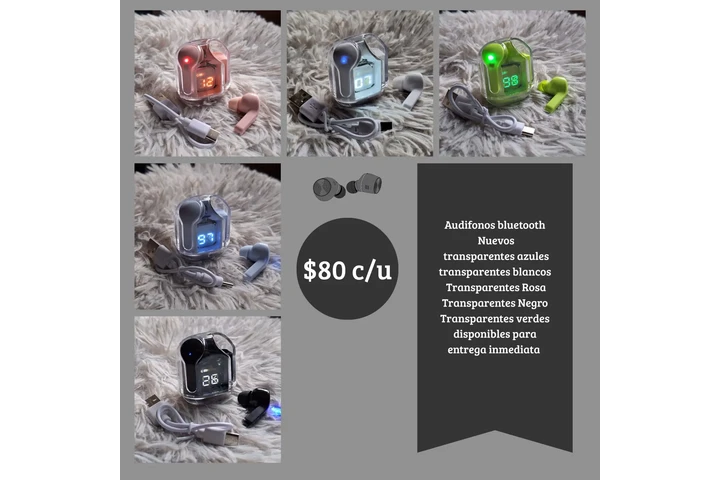 $80 : Audifonos bluetooth image 1