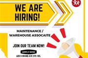 Now Hiring For Warehouse en Orange County