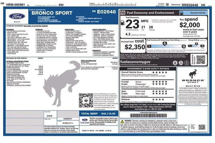 $31999 : Ford Bronco Sport 2024 AWD B image 9