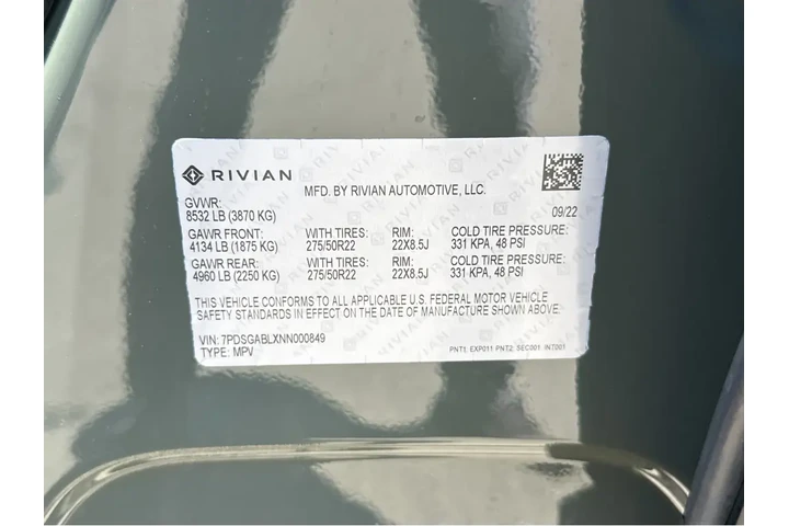 $66997 : 2022 R1S Launch Edition image 1