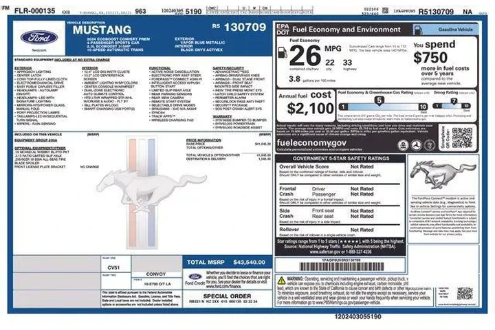 $29495 : Ford Mustang 2024 EcoBoost P image 9