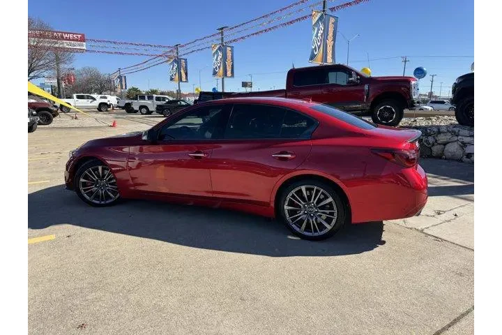 $33418 : INFINITI Q50 2021 Red Sport image 8
