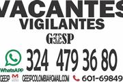 Oferta laboral, vigilantes en Bogota