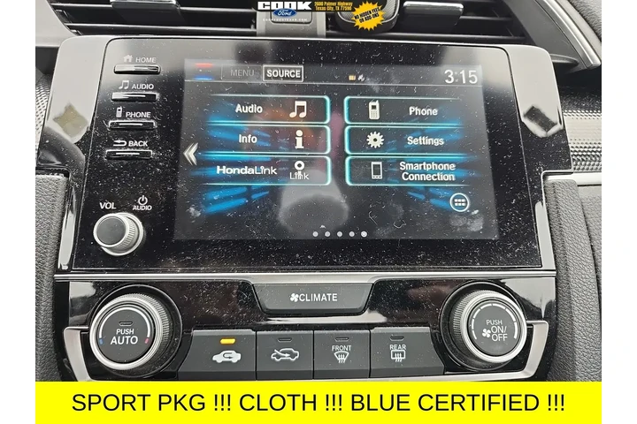 $18983 : Honda Civic 2019 Sport 2dr C image 6