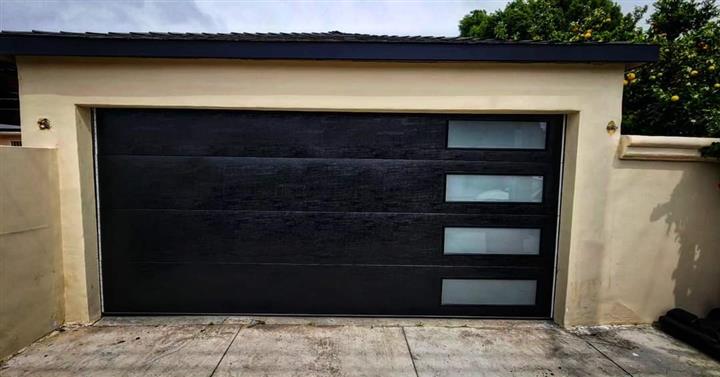 Black Garage Door with windows image 1
