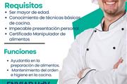 Auxiliar de cocina en Cali