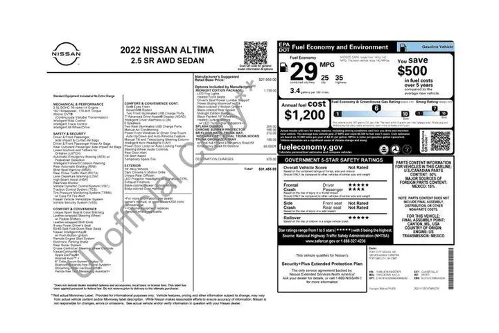 $17990 : Nissan Altima 2022 AWD 2.5 S image 5