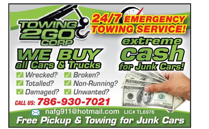 We buy car any car towing free image 1