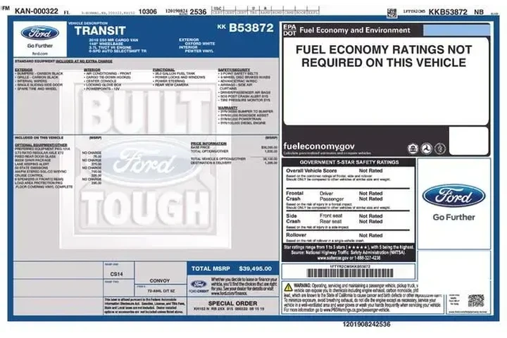 $19624 : Ford Transit 2019 250 3dr LW image 2