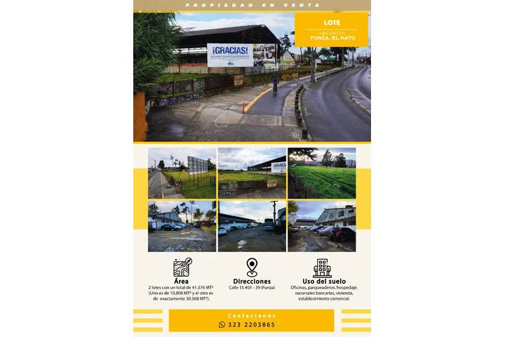 $30000000000 : SE VENDE LOTE EN FUNZA 41.367 image 8