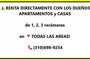 🔷RENTO CASAS DE 1, 2, 3 REC. en Los Angeles